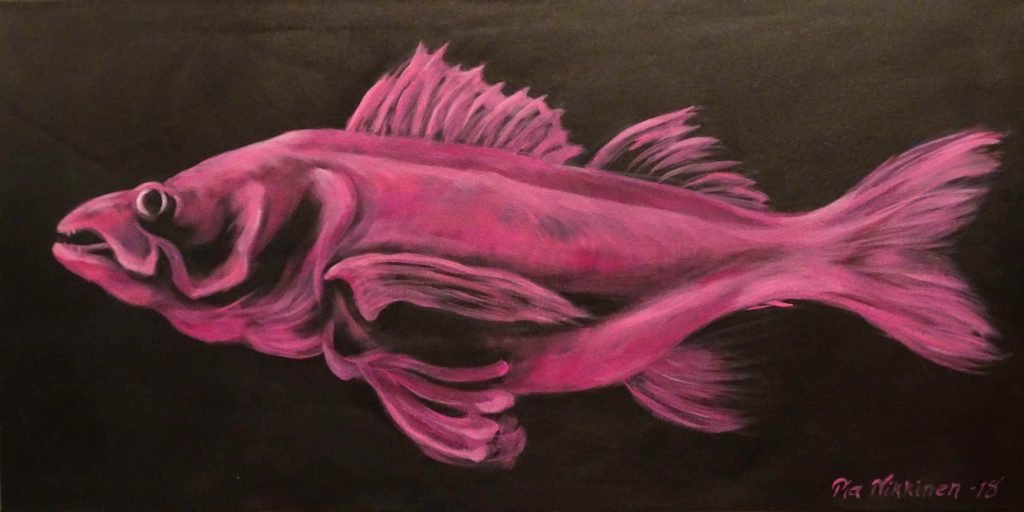Kuha+on+pinkki @artbypia_karin