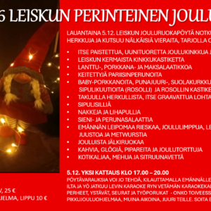 Perinteinen jouluruoka