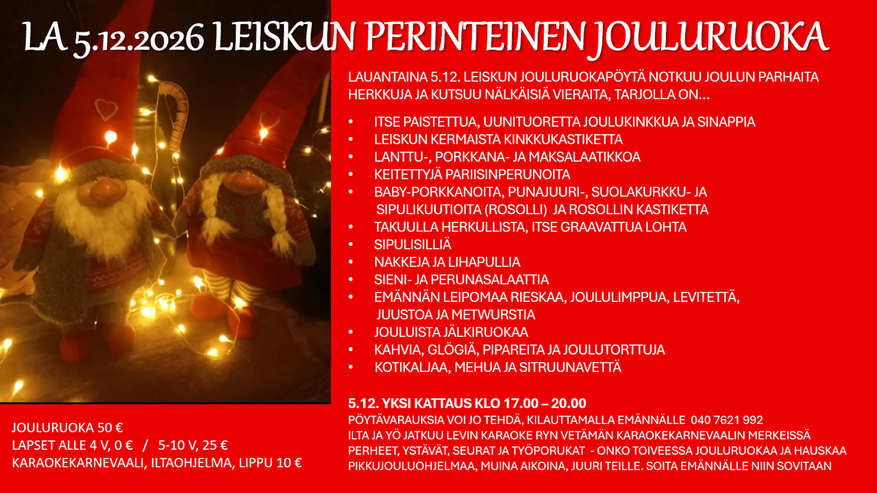 Perinteinen jouluruoka